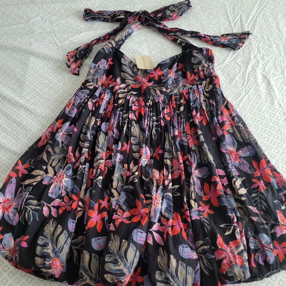 Free People Mai Tai Halter Mini Dress